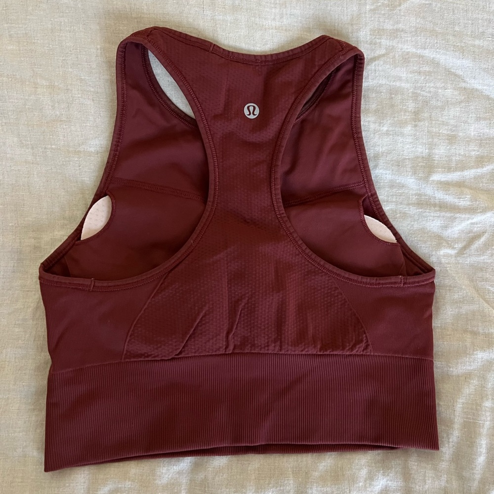 Authentic Lululemon Long Line Bra/ Crop Top! Size 6 🍁🍁🍁
